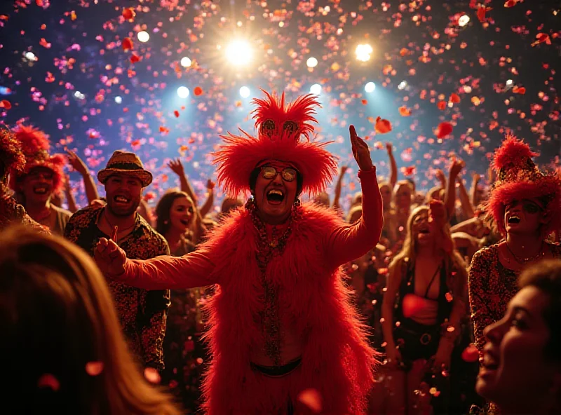 A chirigota group performing at the Cadiz carnival.