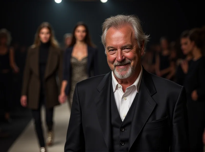 Brunello Cucinelli at a fashion show