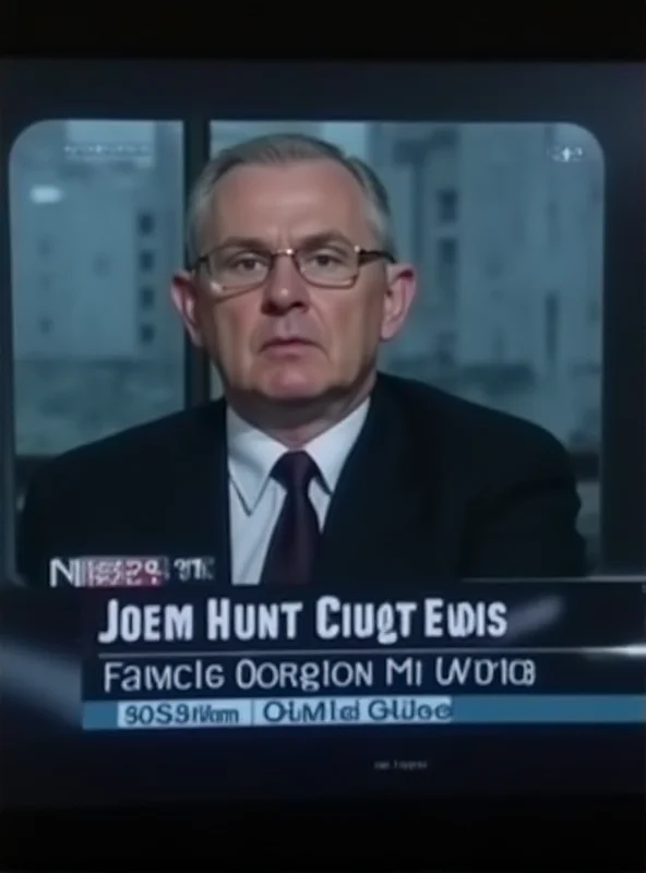 A somber news broadcast reporting on the tragic murder
