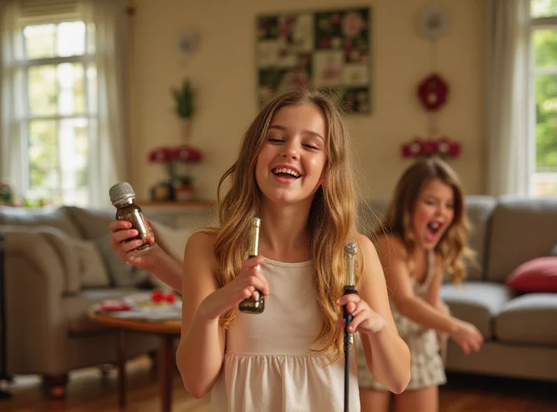 Eleanor Williams laughing and dancing in a home video