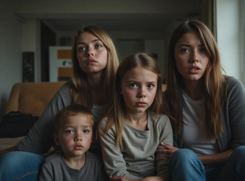 Image of a family looking distraught, representing the Franke family situation.