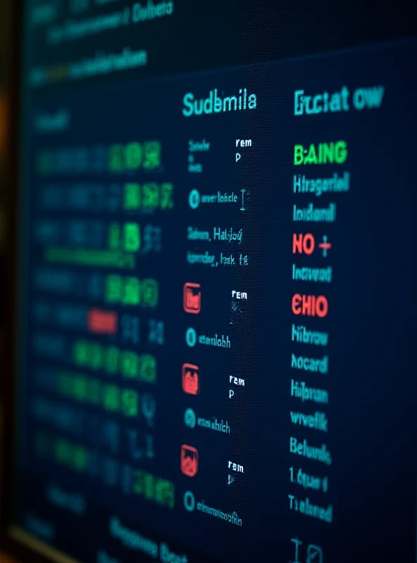 A split vote displayed on a screen in the European Parliament