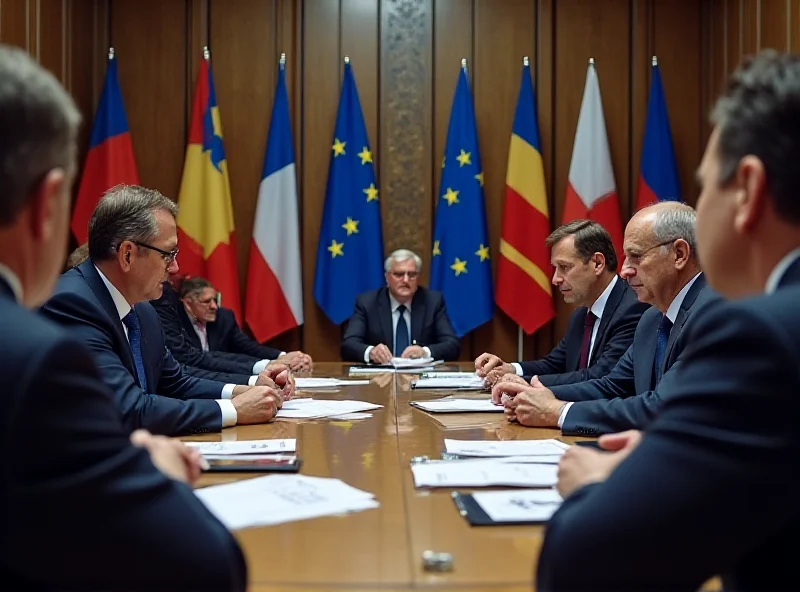 EU leaders in Brussels discussing defense spending