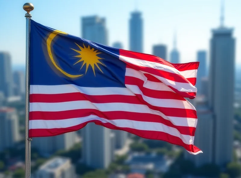 Malaysian flag waving during the day