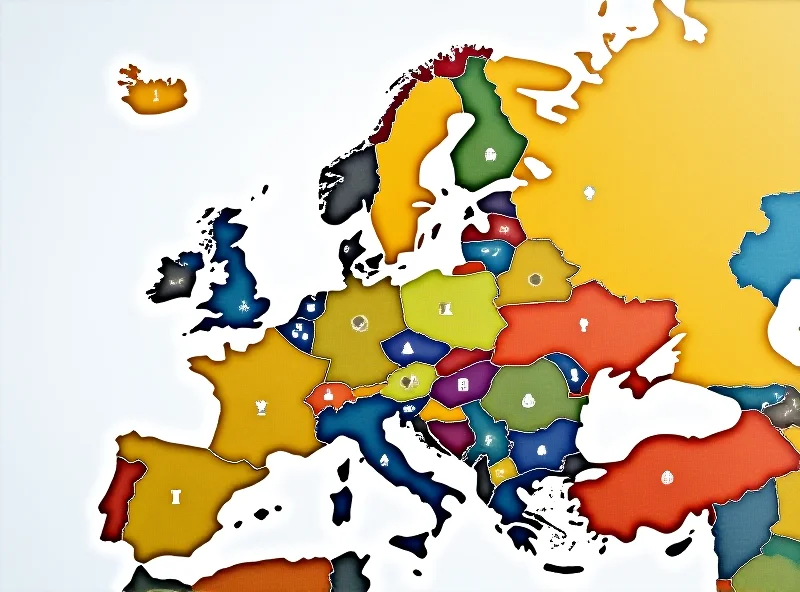 A map of Europe highlighting regions that receive EU Cohesion Fund support, showing infrastructure projects and economic development.