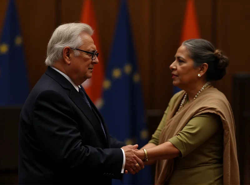 Ursula von der Leyen in India