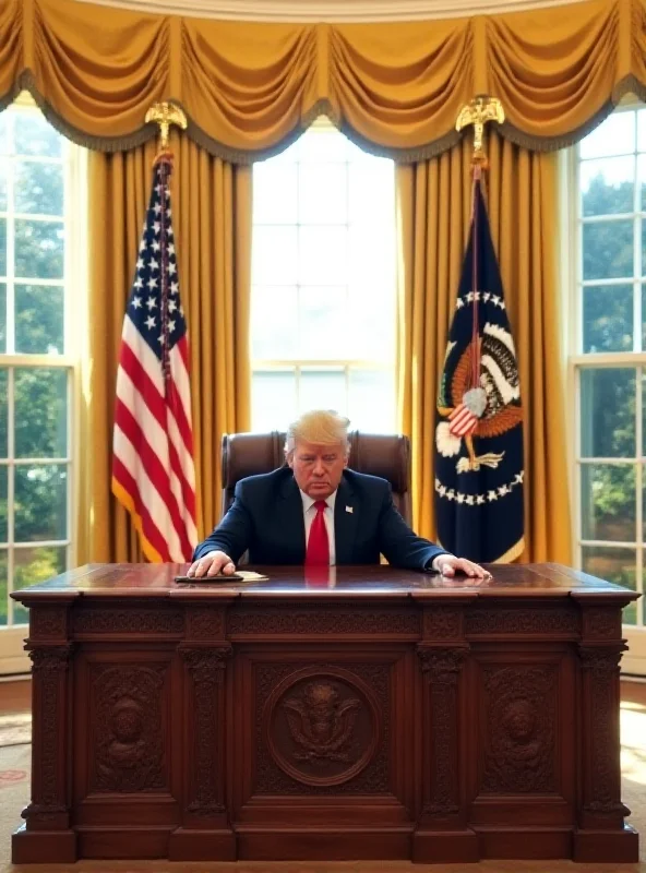 The White House Oval Office with the US and Ukrainian flags displayed.