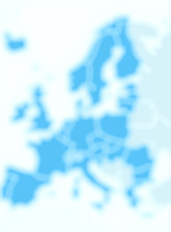 A map of Europe highlighting the regions that receive funding from the EU Cohesion Fund, with different shades indicating the level of support and investment.