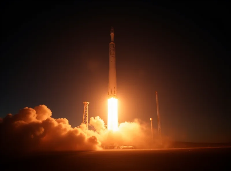 Ariane 6 rocket lifting off during its first commercial flight.