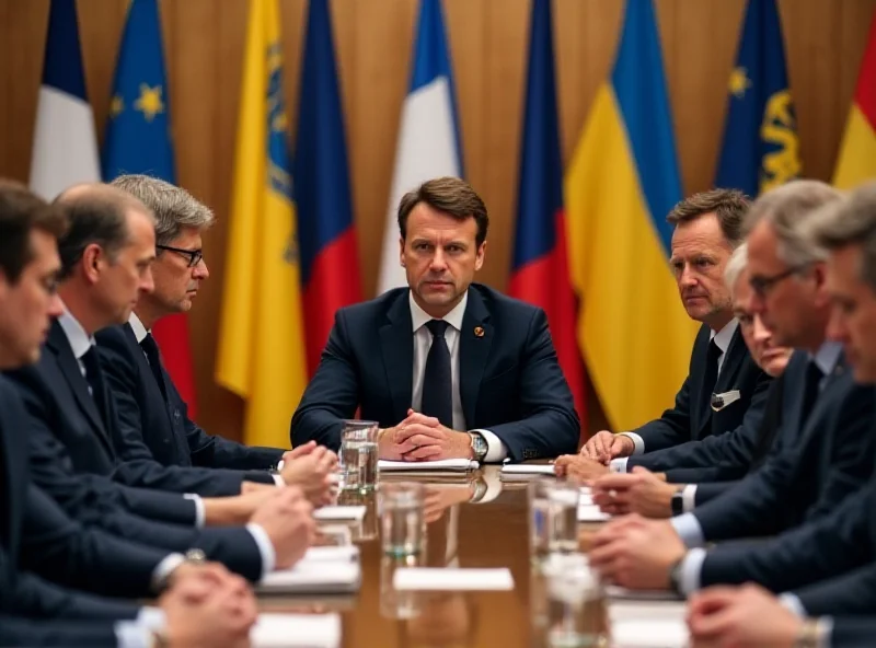 President Zelensky meeting with European leaders