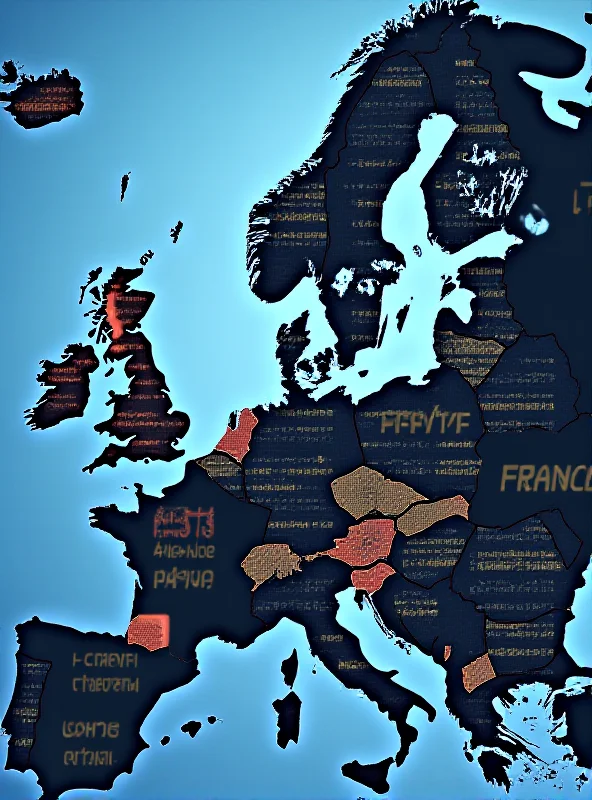 Image of a map highlighting France and Ukraine, symbolizing France's intelligence support.