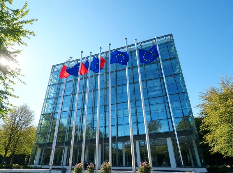 European Investment Bank (EIB) headquarters in Luxembourg, symbolizing the financial support being offered to the European defense industry.