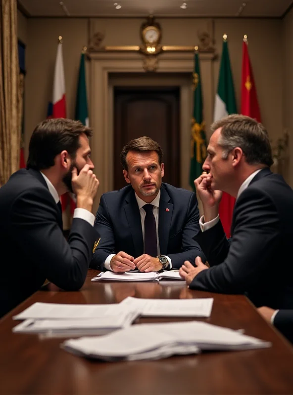 Zelensky, Starmer, and Macron in discussion