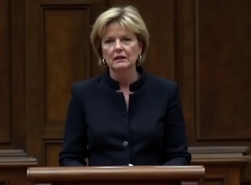 Ursula von der Leyen addressing the European Parliament