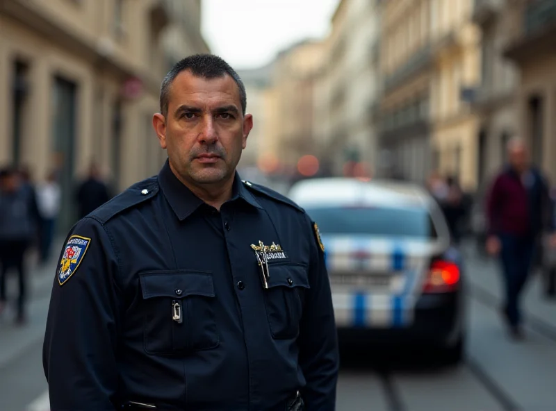 Image of a police officer in Italy.