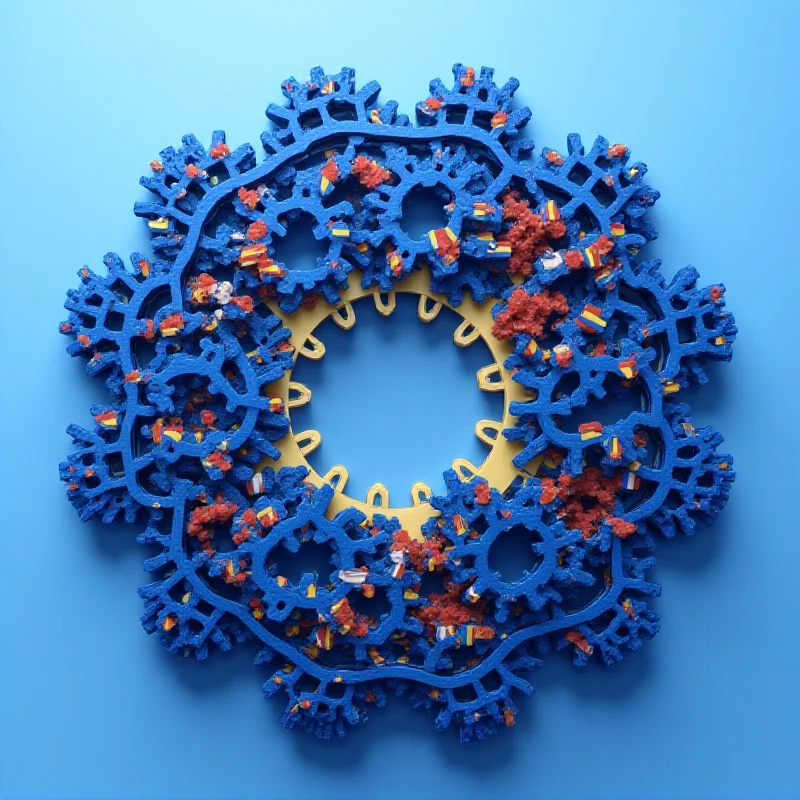 Abstract image representing European cooperation and defense.