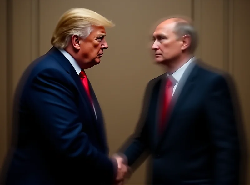 Image of Donald Trump meeting with Vladimir Putin