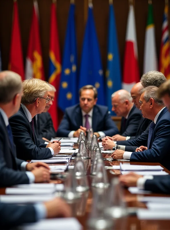 Image of EU leaders at a summit meeting