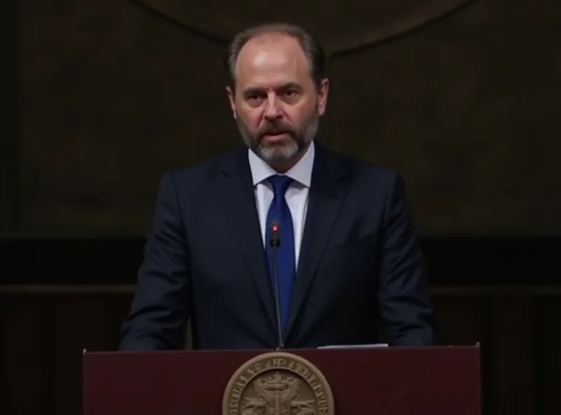 Edouard Philippe speaking at a podium