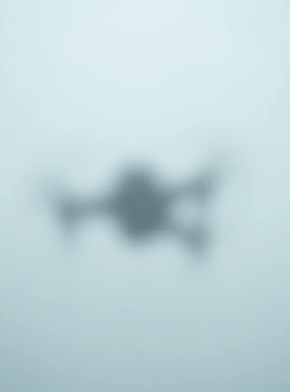 A military drone flying against a cloudy sky