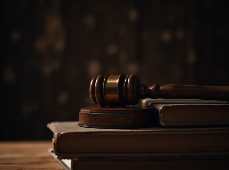 Image of a gavel in a courtroom