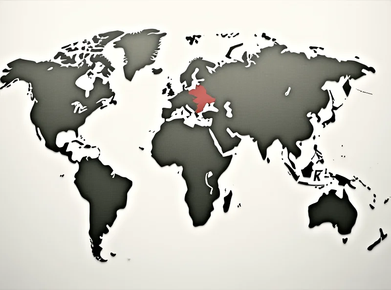 Conceptual image of a world map with puzzle pieces missing