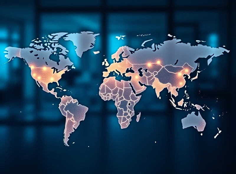 A world map highlighting various countries, symbolizing global investment opportunities and risks.