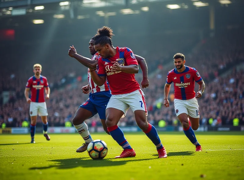 Crystal Palace and Millwall players facing off during a previous match.