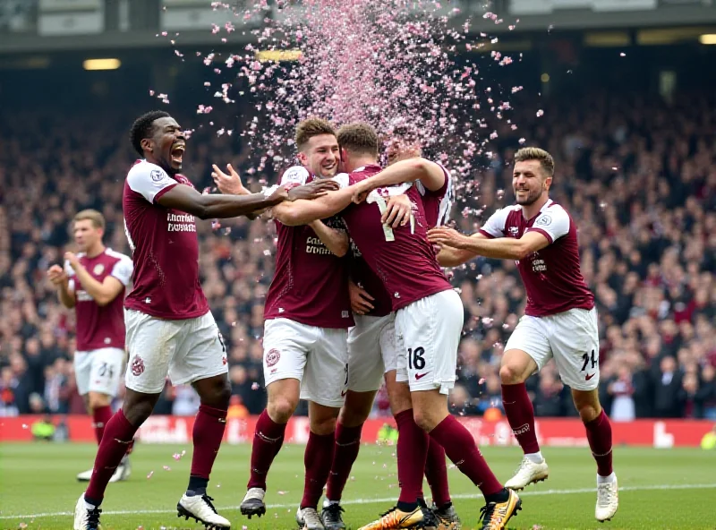 Preston players celebrating their FA Cup victory over Burnley