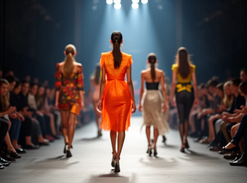 Models walking the runway at Milan Fashion Week.