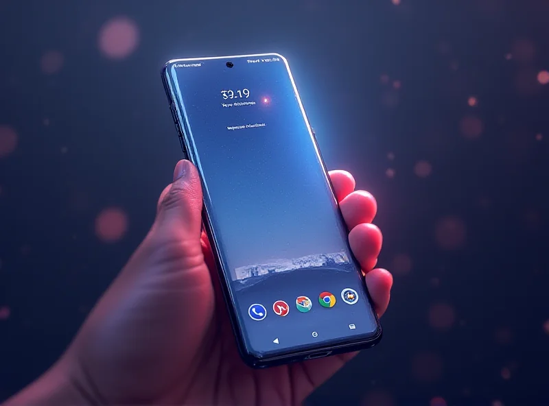 Illustration of a Google Pixel 9a smartphone with a glowing screen, showing a high-end feature.