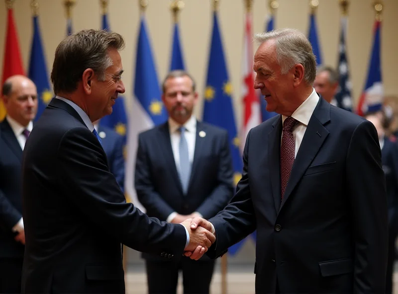 Alberto Núñez Feijóo meeting Friedrich Merz in Brussels