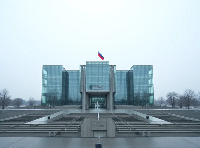 The Slovak Parliament building in Bratislava