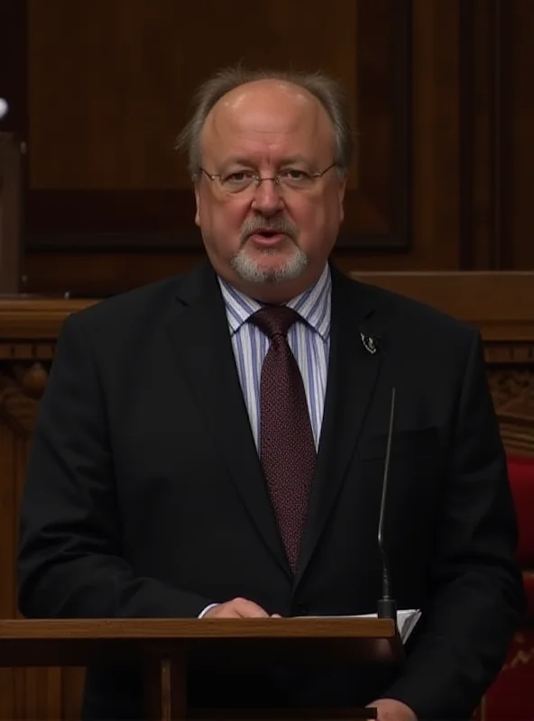 Michal Šimečka speaking in parliament.