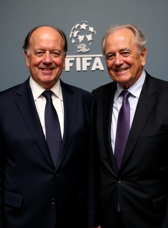 Image of Sepp Blatter and Michel Platini during their time as FIFA executives.