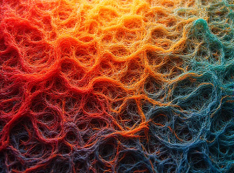 Abstract image of interwoven threads of various colors, creating a vibrant and textured tapestry.