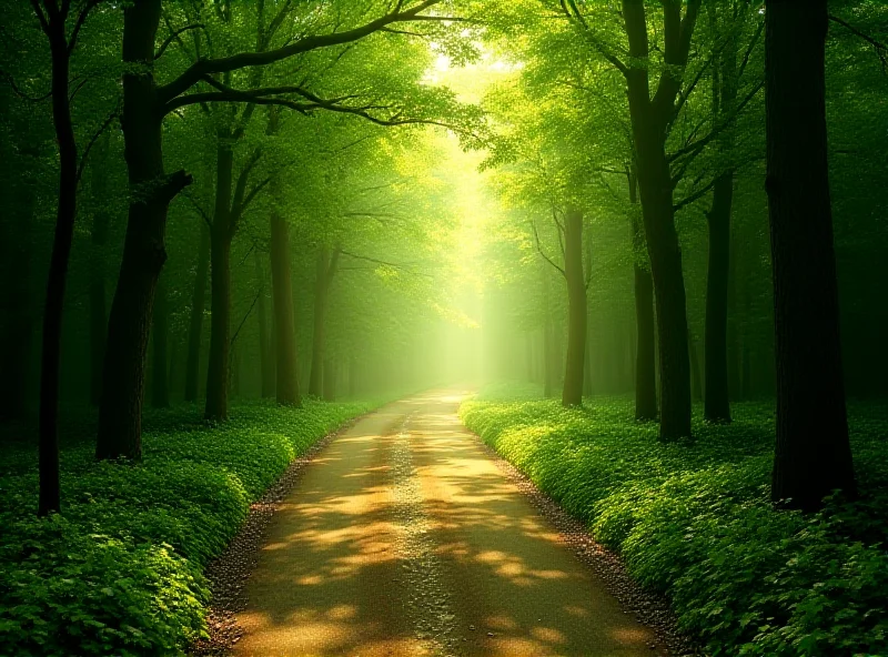 A winding road through a forest, symbolizing the journey of self-discovery.