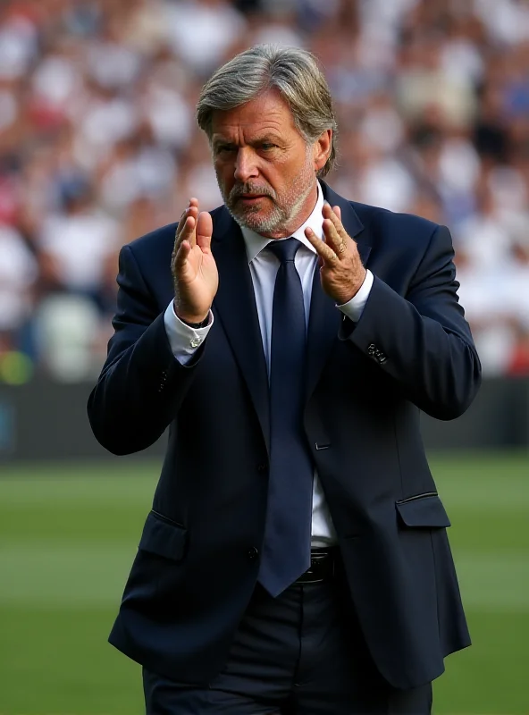 Carlo Ancelotti looking concerned on the sidelines during a Real Madrid match