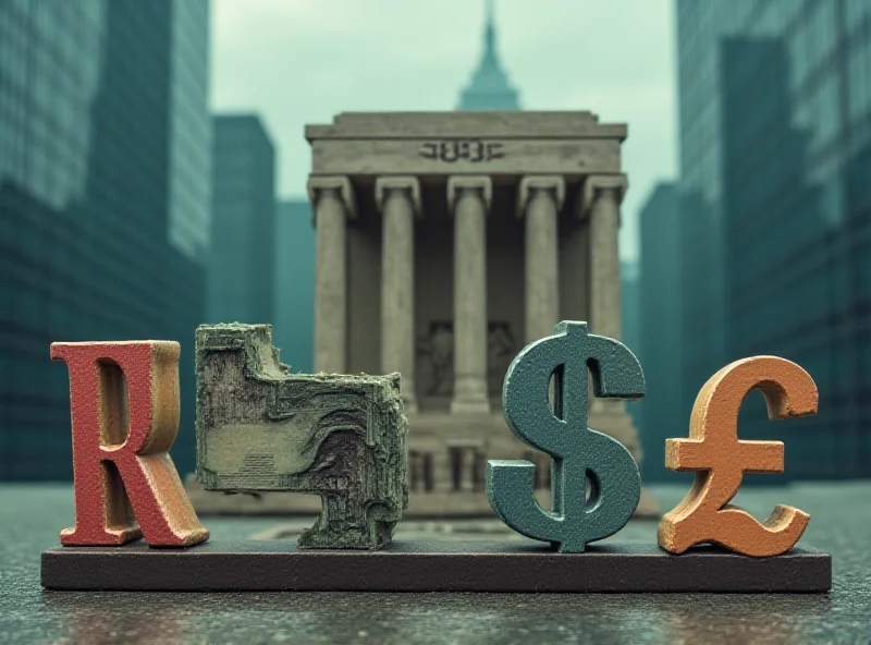 Conceptual image of currency symbols being taxed by a stylized IRS building