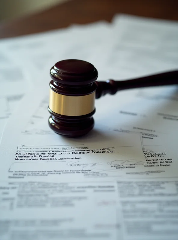 A close-up of a gavel resting on a stack of papers, symbolizing legal decisions and international trade agreements.