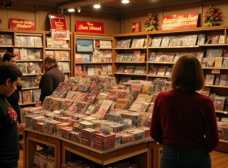 Hallmark Gold Crown card display in a store.