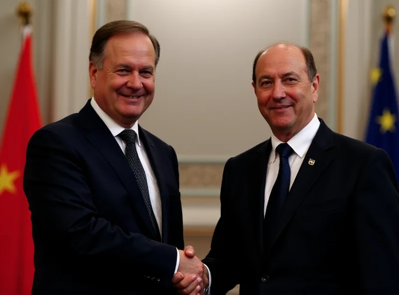 Friedrich Merz shaking hands with a foreign leader