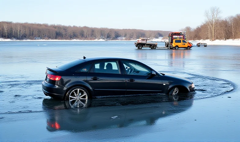 Frozen Lake Audi and Aggressive Apartment Cat