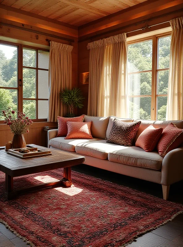 A cozy living room featuring stylish furniture and decor from Wayfair, creating a magical and inviting atmosphere.