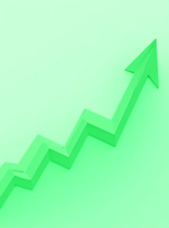 A stylized stock chart trending upwards, overlaid with the logos of DTE Energy, e.l.f. Beauty, and GoDaddy, symbolizing investment growth and market activity.