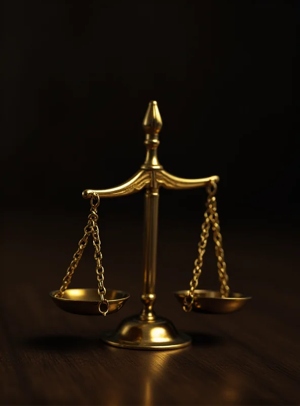 Image depicting the scales of justice, representing the legal consequences for Patrick Assoumou Eyi's actions.