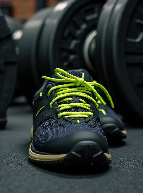 A close-up shot of a pair of weightlifting shoes with a wide toe box, highlighting their stability and design.