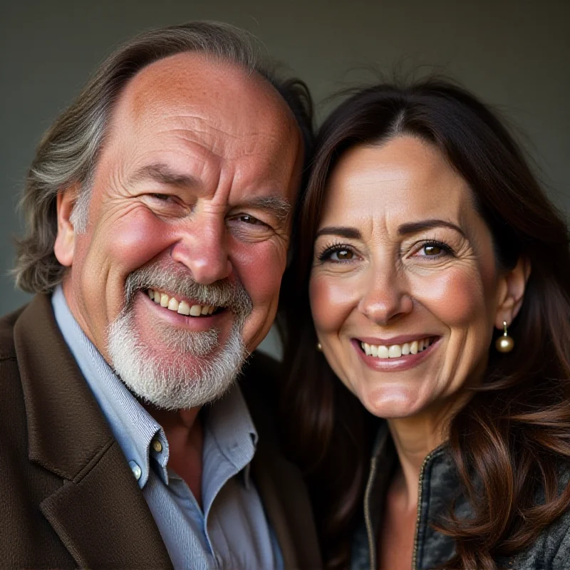 Gene Hackman and Betsy Arakawa smiling together