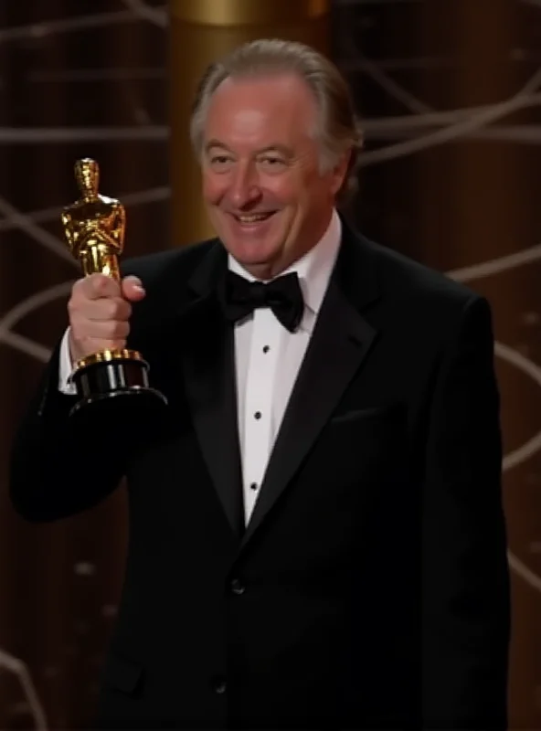 Gene Hackman accepting an Oscar