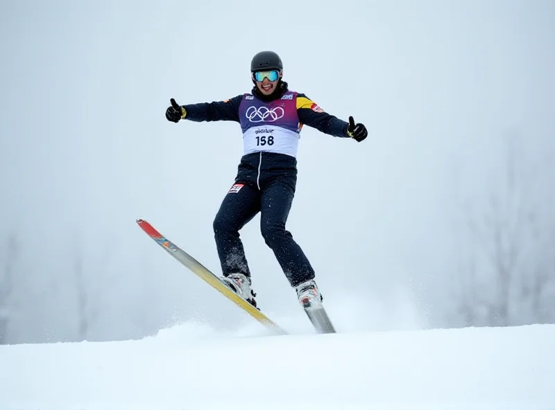 Andreas Wellinger celebrating his silver medal at the World Championships.